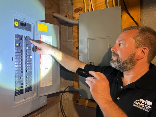Inspecting Electrical Panel in Minnesota